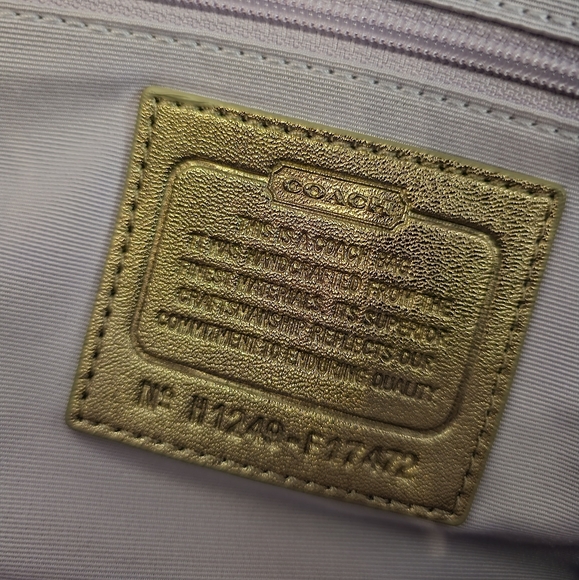 NWT Coach Poppy Lurex Hobo Signature Script - Picture 3 of 7